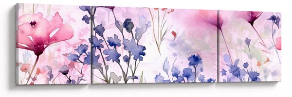 Obraz - Akvarelová louka (170x50 cm)