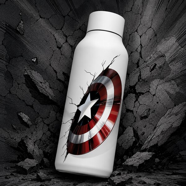 Nerezová termoláhev Solid, 510ml, Quokka, Captain America