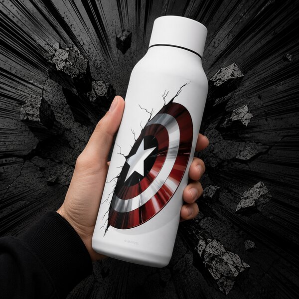 Nerezová termoláhev Solid, 510ml, Quokka, Captain America