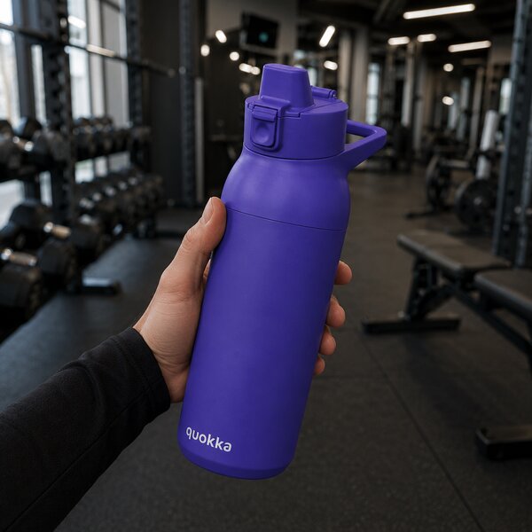 Nerezová sportovní láhev s pítkem Tide, 700ml, Quokka, modrá