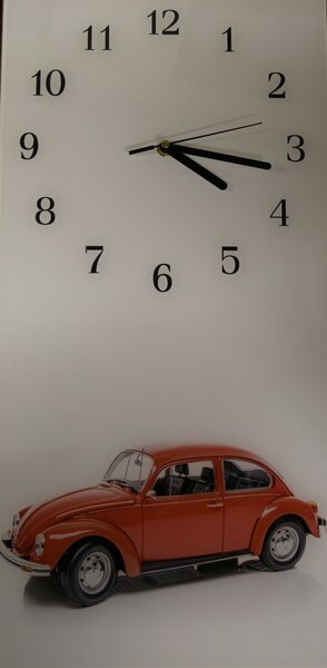 Nástěnné hodiny auto 30x60cm I - plexi