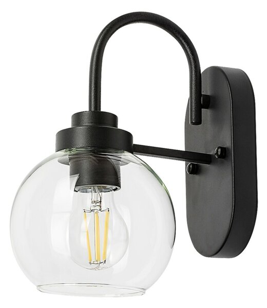 Rabalux koupelnové svítidlo nástěnné Tirina E27 1x MAX 15W matná černá IP44 75005