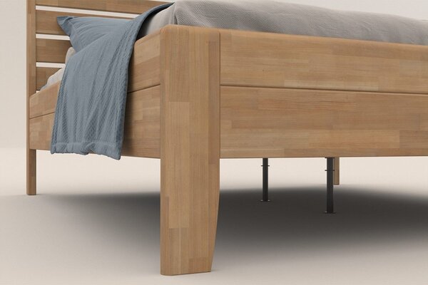 Celomasivní postel z buku Lugo, 180x200 cm, provedení BK1 přírodní