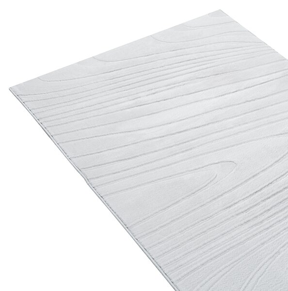 Koberec z umělé kožešiny ONTAKE Světle šedá 80 x 300 cm
