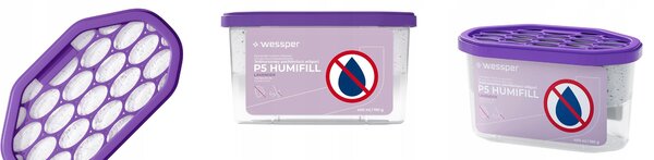 Pohlcovač vlhkosti Wessper P5 HUMIFILL 400 ml - levandulový - 10 kusů
