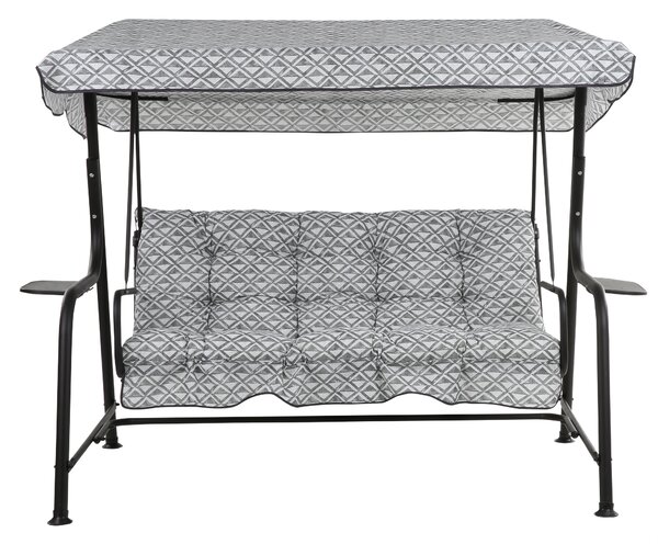 Patio Zahradní houpačka Hawaii Black Edition s bočními stolky H039-06PB 461462