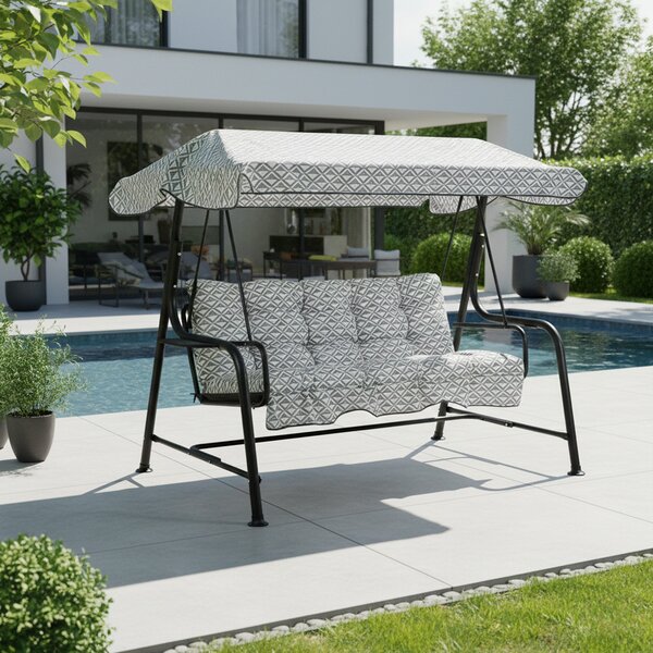 Patio Zahradní houpačka Hawaii Black Edition s bočními stolky H039-06PB 461462