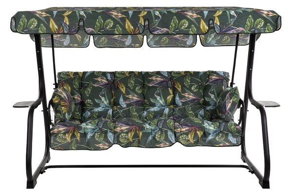 Zahradní houpačka Parma Black Edition s bočními stolky G058-02PB PATIO 448915