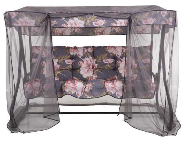 Zahradní houpačka Milano Black Edition s moskytiérou A091-23IB PATIO 448836