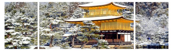 Obraz - Kinkakudži, Japonsko (170x50 cm)