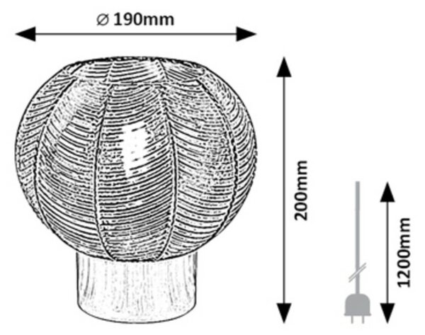 Rabalux stolní lampa Monet E27 1x MAX 40W chromová 74017