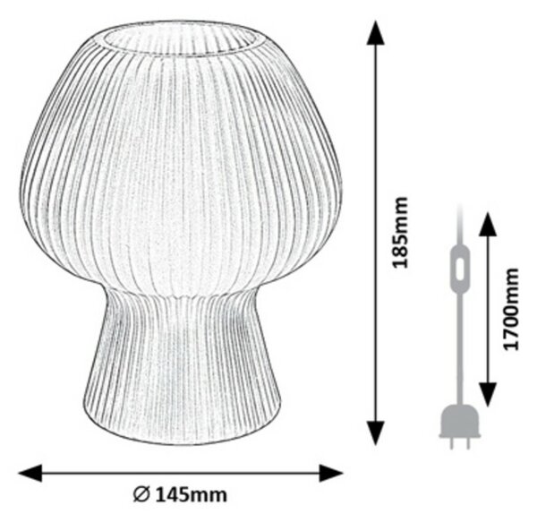 Rabalux stolní lampa Vinelle E14 1x MAX 60W bílá 74023
