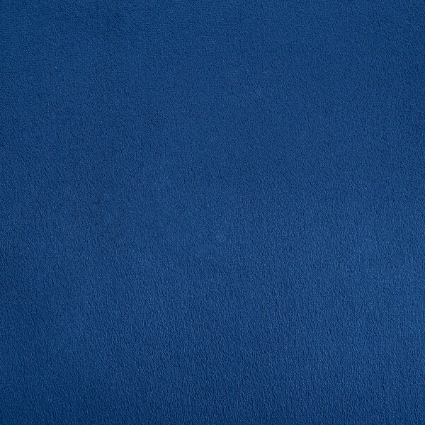 Kobaltově modrá sametová mini-lenoška levostranná BIARRITZ