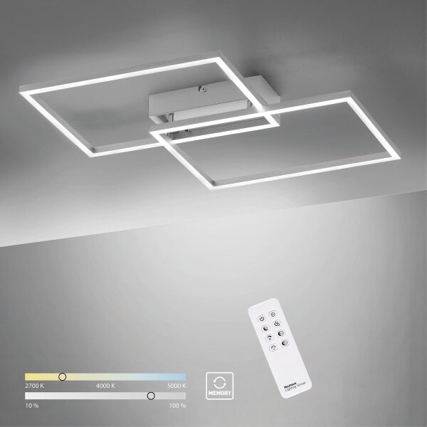 Leuchten Direkt 14018-55 - LED Stmívatelný přisazený lustr IVEN 2xLED/15W/230V
