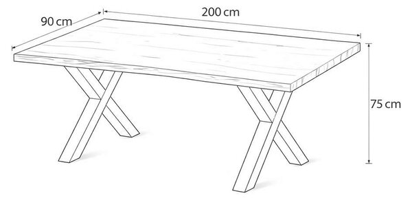 Jídelní stůl Perico 200, dub