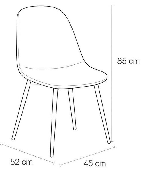 Jídelní set Kelibia 4+1, bílá / žlutá