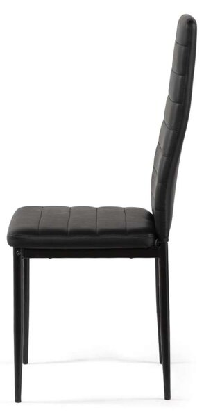 Jídelní set Olbia 4+1, bílá / černá