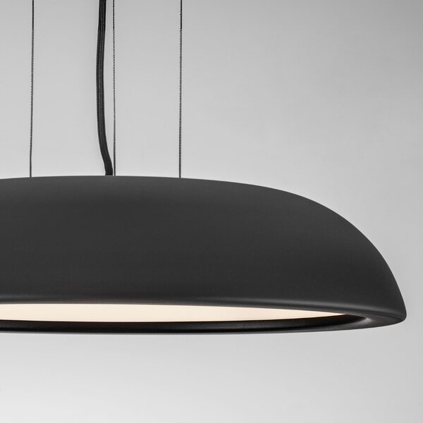 Nova Luce Černé kovové závěsné LED světlo Felicia 45 cm