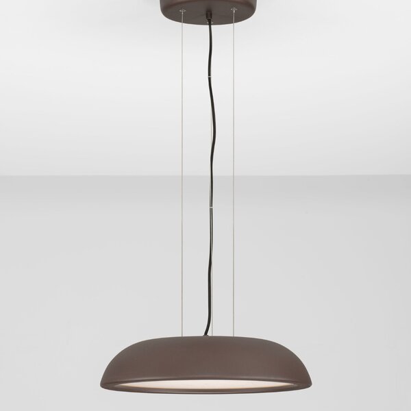 Nova Luce Hnědé kovové závěsné LED světlo Felicia 45 cm