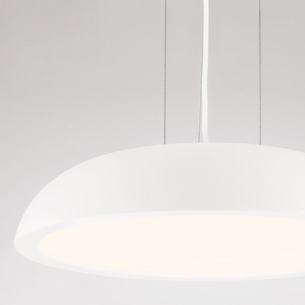 Nova Luce Bílé kovové závěsné LED světlo Felicia 45 cm
