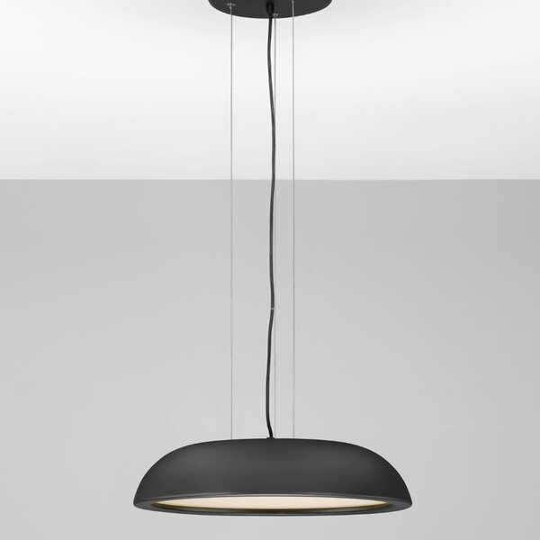 Nova Luce Černé kovové závěsné LED světlo Felicia 45 cm