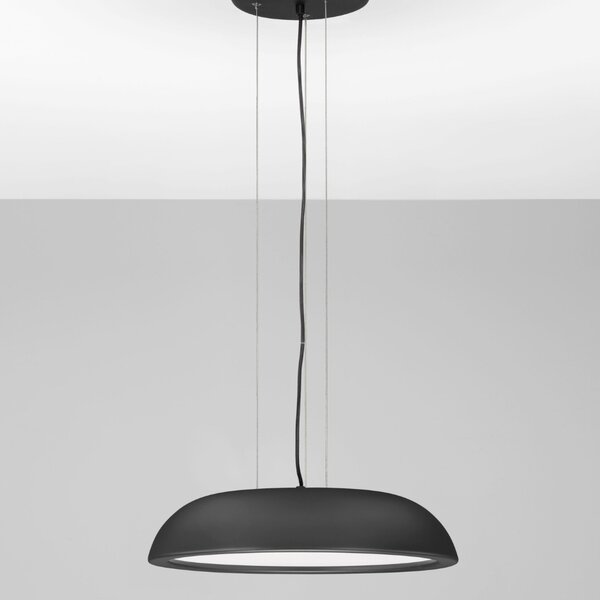 Nova Luce Černé kovové závěsné LED světlo Felicia 45 cm
