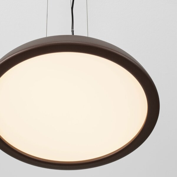 Nova Luce Hnědé kovové závěsné LED světlo Felicia 45 cm