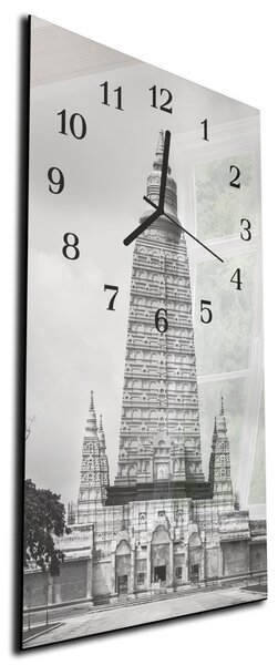 Nástěnné hodiny město 30x60cm VII - plexi