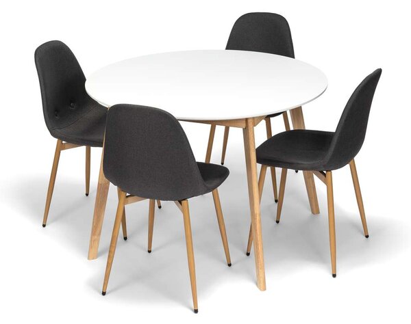 Jídelní stůl Campo 105 - kruh, bílá