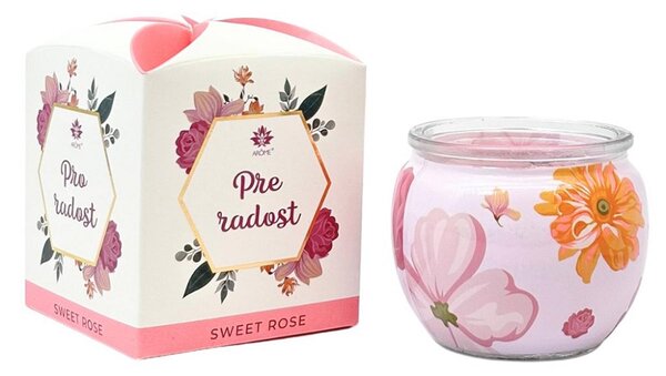 Arôme Vonná svíčka SWEET ROSE 90g