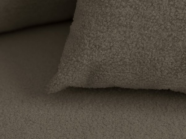 Rozkládací oboustranná sedací souprava do L SMART BOUCLE 232x143 cm, šedohnědá
