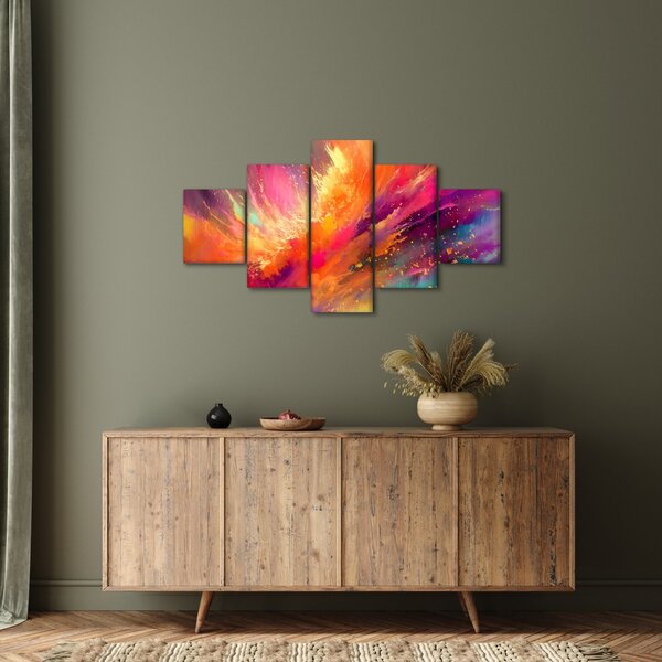 Obraz - Dynamická abstrakce (125x70 cm)