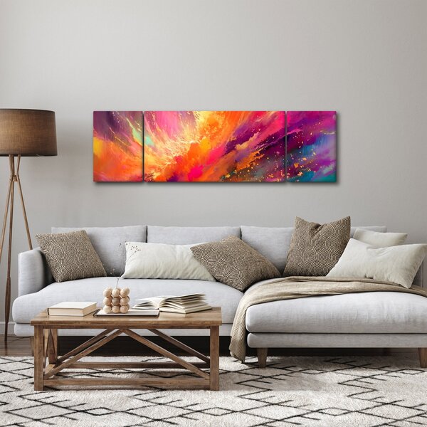 Obraz - Dynamická abstrakce (170x50 cm)