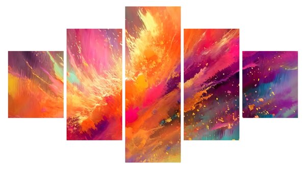 Obraz - Dynamická abstrakce (125x70 cm)