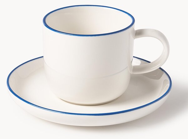 Sada šálků s podšálky na espresso Facile, 2 díly