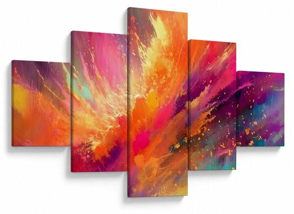 Obraz - Dynamická abstrakce (125x70 cm)