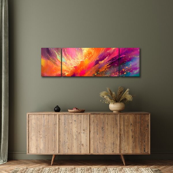 Obraz - Dynamická abstrakce (170x50 cm)
