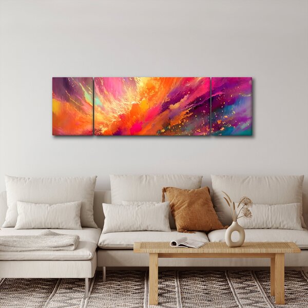 Obraz - Dynamická abstrakce (170x50 cm)