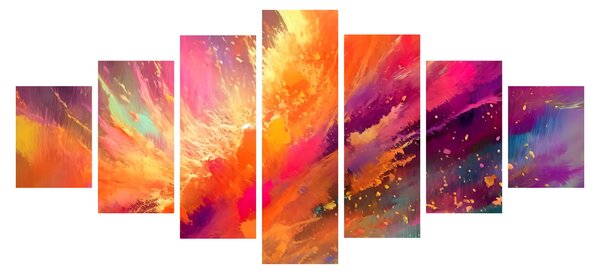 Obraz - Dynamická abstrakce (210x100 cm)