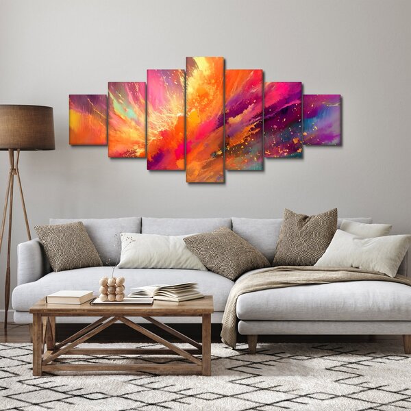 Obraz - Dynamická abstrakce (210x100 cm)