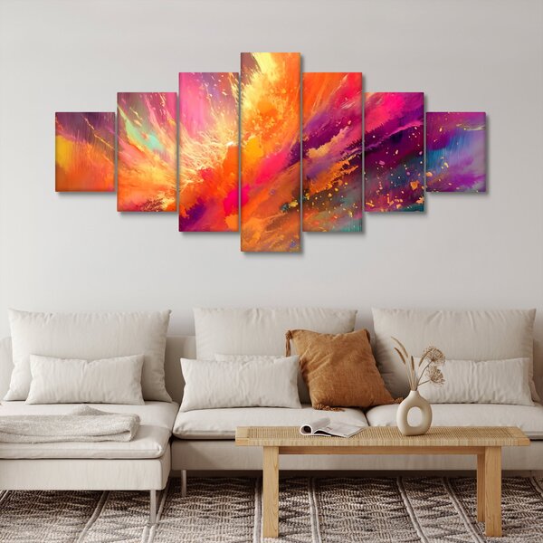 Obraz - Dynamická abstrakce (210x100 cm)