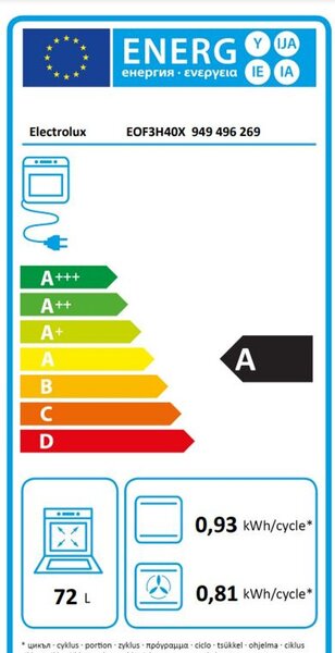 Electrolux EOF3H40X Vestavná trouba