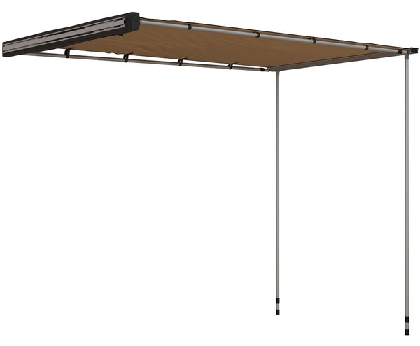 Outsunny Auto Markýza 160 x 250 cm Skládací Voděodolný Slunečník s Keder UV Ochrana Střešní Stan Auto Slunečník pro Kempink Karavany SUV Karavany Venk