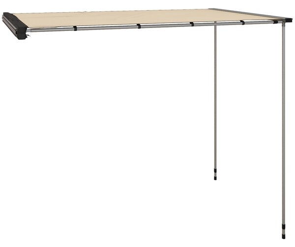 Outsunny Auto Markýza 160 x 250 cm Skládací Voděodolný Slunečník s Keder UV Ochrana Střešní Stan Auto Slunečník pro Kempink Karavany SUV Karavany Venk