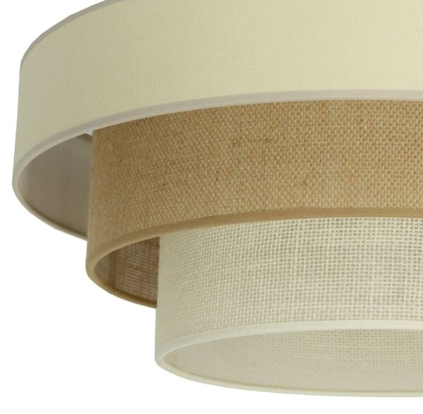Stropní svítidlo WENTA 1xE27/60W/230V pr. 50 cm béžová/juta