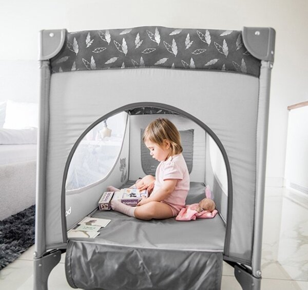 BabyOno - Cestovní postýlka BASIC šedá