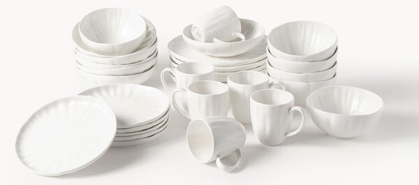 Sada porcelánového nádobí s reliéfem Sali, pro 6 osob (30 dílů)