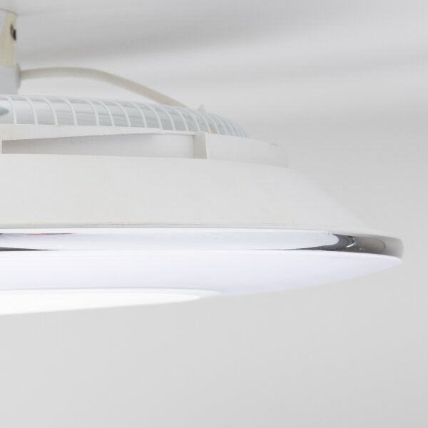 Brilagi - LED Stmívatelné svítidlo s ventilátorem AURA LED/38W/230V bílá + DO