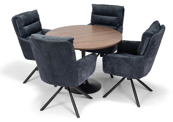 Jídelní židle Mandira, tmavě šedá