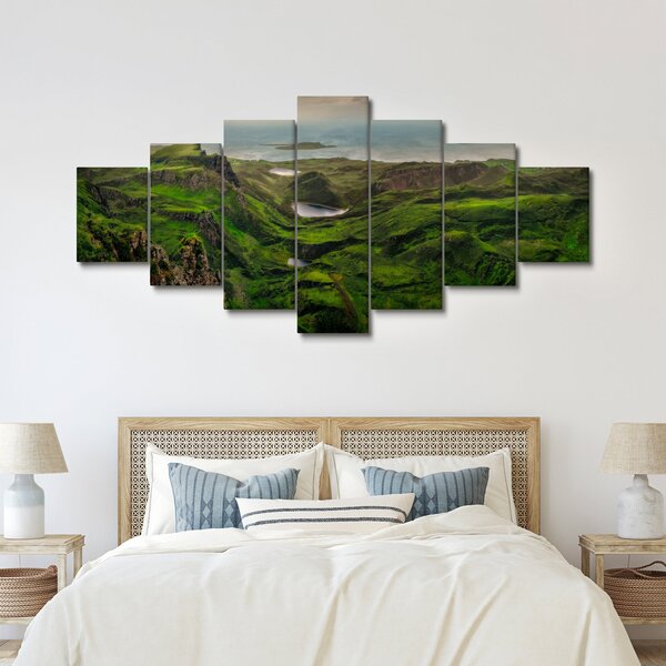 Obraz - Quiraing, Skotsko (210x100 cm)